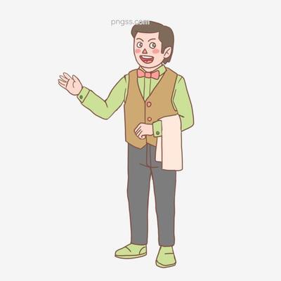 美食餐饮服务员手绘卡通人物01图片大小3000x3000px 图片尺寸468.72 KB