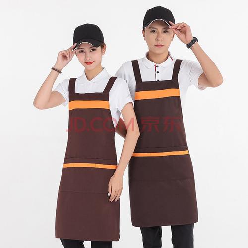 印字餐饮餐厅服务员工作服奶茶店水果店烧烤店卤味店围腰工厂车间围裙